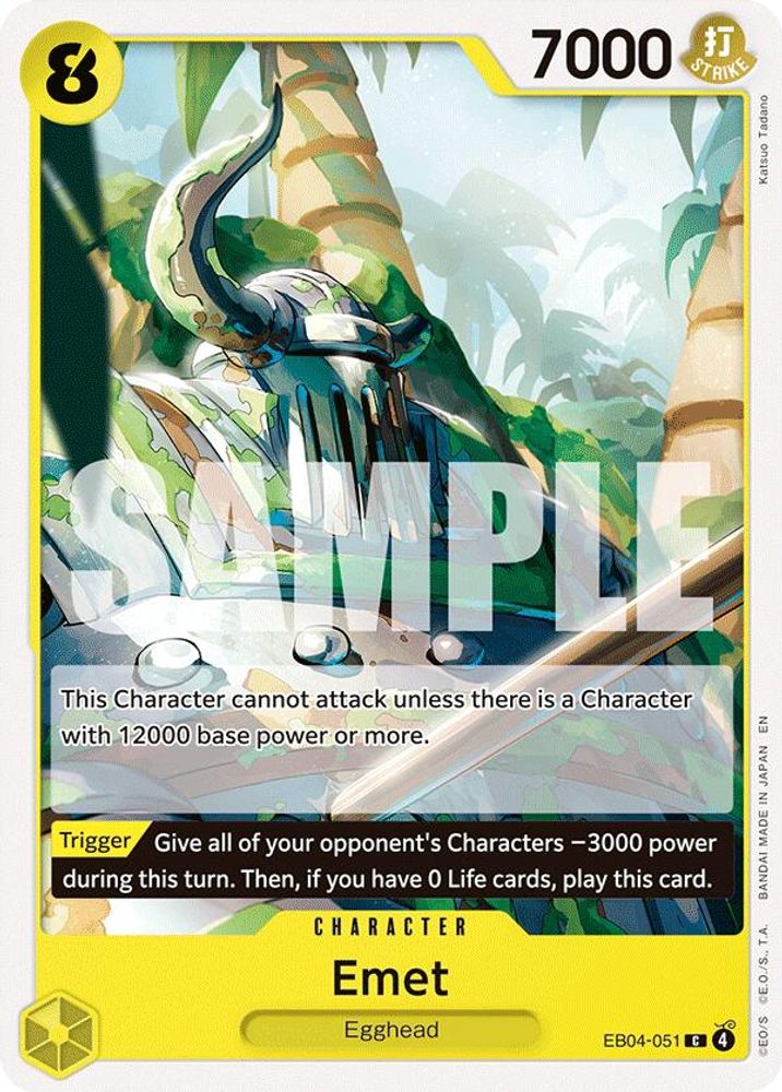 PLAYSET (4) 4x Emet (EB04-051) Common - One Piece Adventure on Kami's Island
