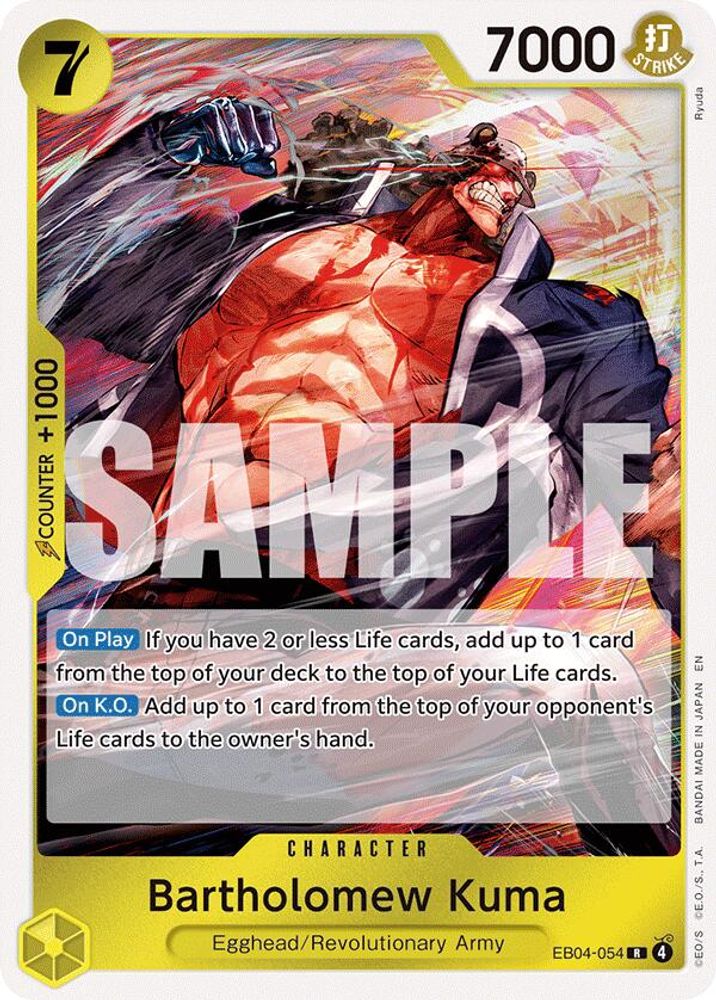 Bartholomew Kuma (EB04-054) (EB04-054) Rare - One Piece Adventure on Kami's Island