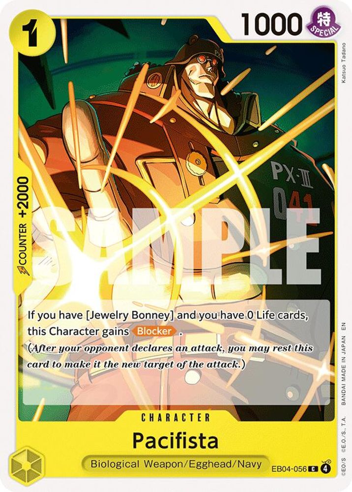 PLAYSET (4) 4x Pacifista (EB04-056) Common - One Piece Adventure on Kami's Island