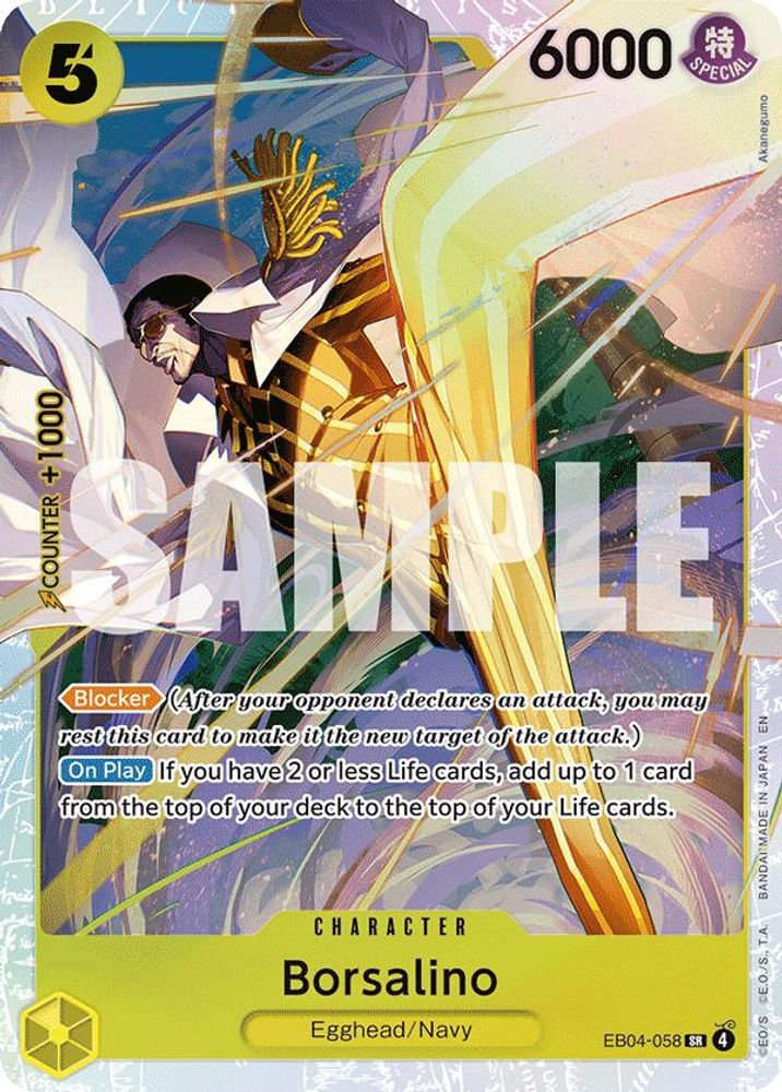 Borsalino (EB04-058) Super Rare - One Piece Adventure on Kami's Island