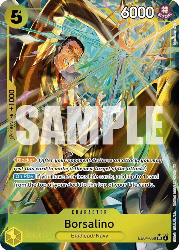 [ALTERNATE ART] Borsalino (EB04-058) SR - One Piece Adventure on Kami's Island