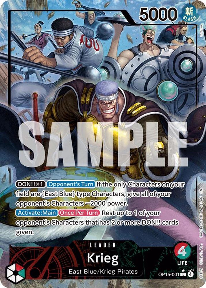[ALTERNATE ART] Krieg (001) (OP15-001) L - One Piece Adventure on Kami's Island