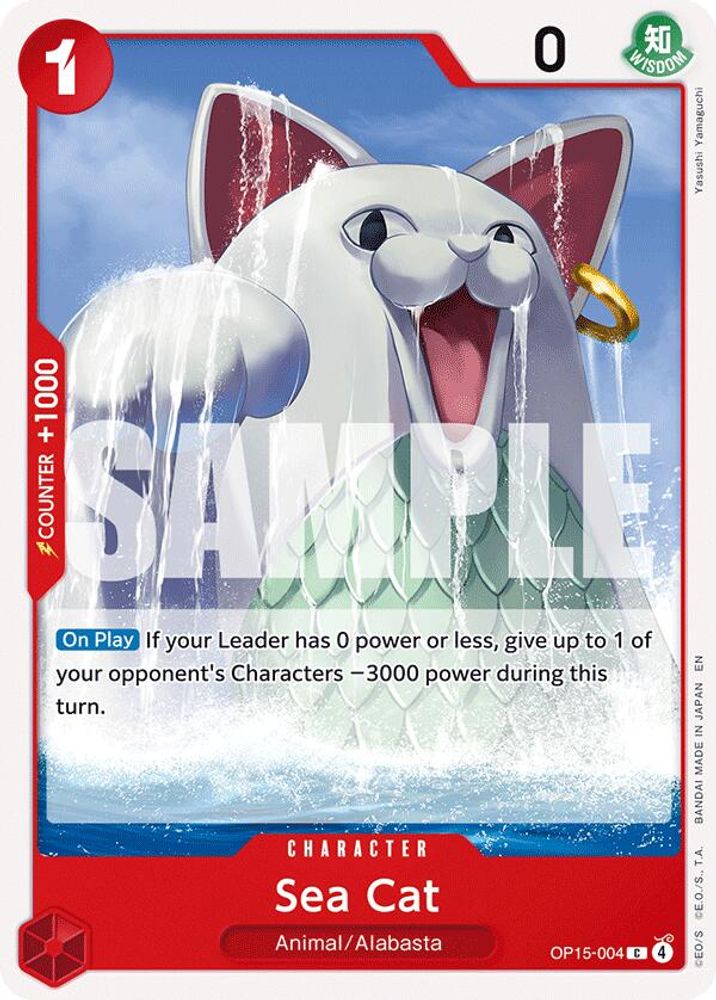 PLAYSET (4) 4x Sea Cat (OP15-004) Common - One Piece Adventure on Kami's Island