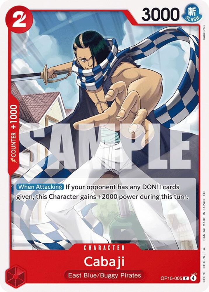 PLAYSET (4) 4x Cabaji (OP15-005) Common - One Piece Adventure on Kami's Island