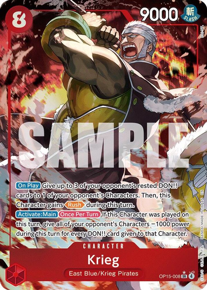 [ALTERNATE ART] Krieg (008) (OP15-008) SR - One Piece Adventure on Kami's Island