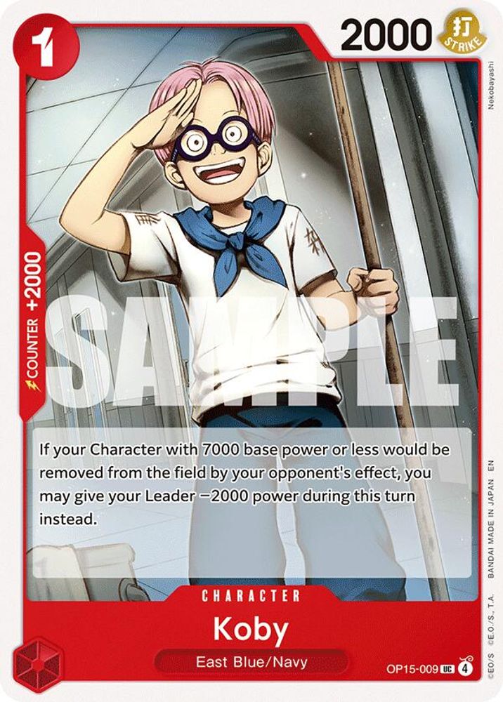 PLAYSET (4) 4x Koby (OP15-009) (OP15-009) Uncommon - One Piece Adventure on Kami's Island