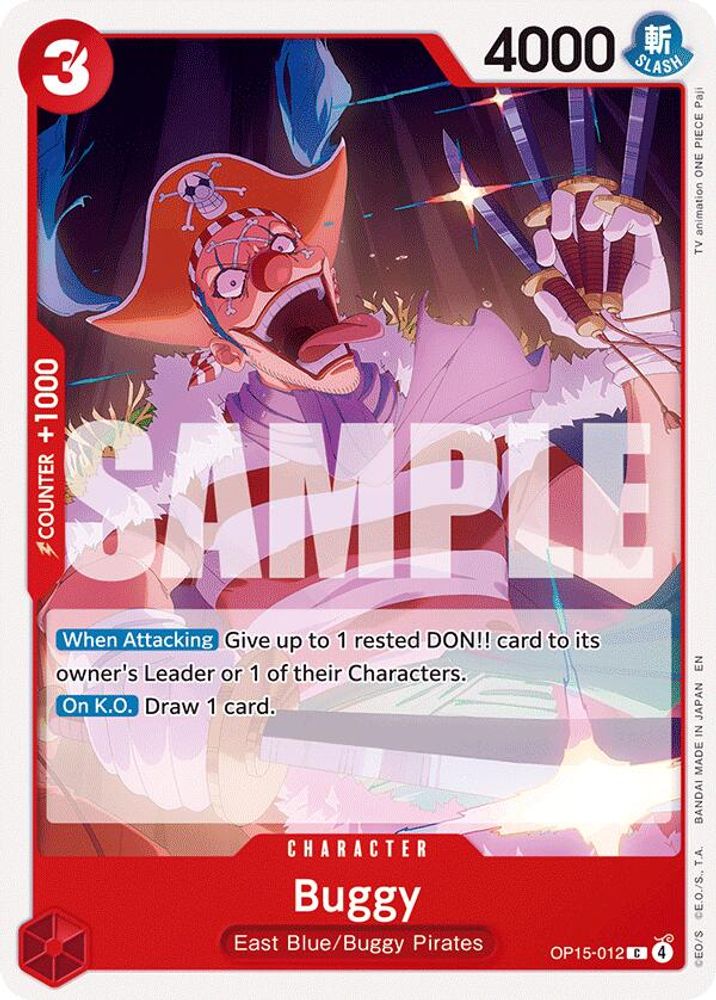 PLAYSET (4) 4x Buggy (OP15-012) Common - One Piece Adventure on Kami's Island