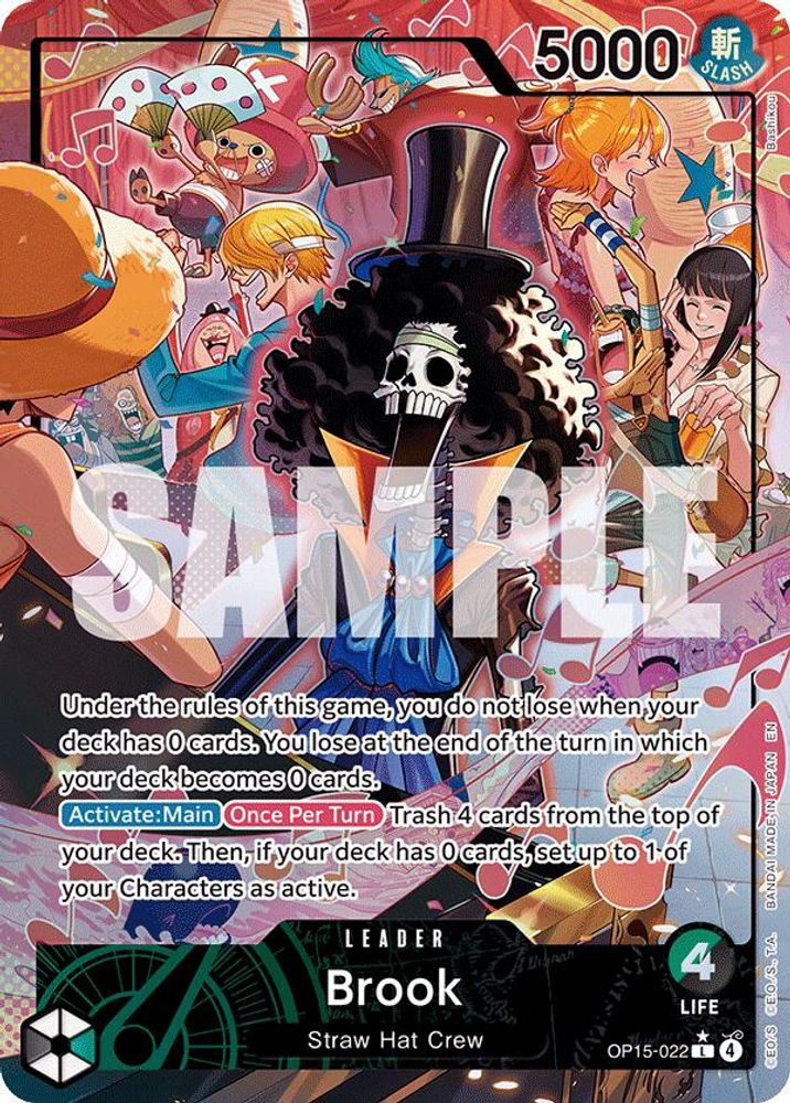[ALTERNATE ART] Brook (022) (OP15-022) L - One Piece Adventure on Kami's Island