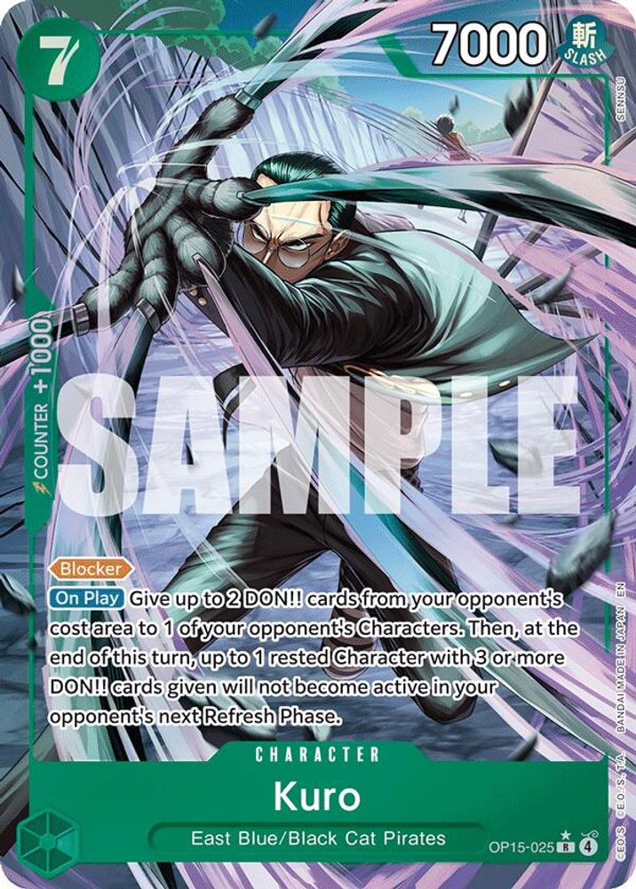 [ALTERNATE ART] Kuro (OP15-025) R - One Piece Adventure on Kami's Island