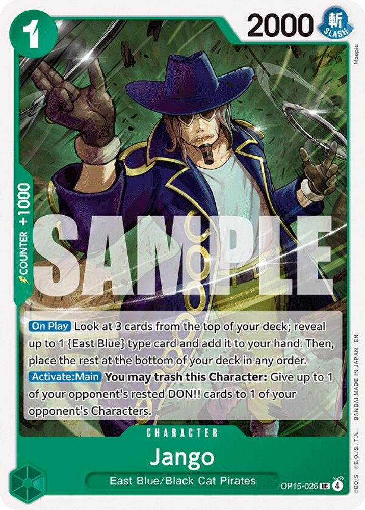 PLAYSET (4) 4x Jango (OP15-026) Uncommon - One Piece Adventure on Kami's Island