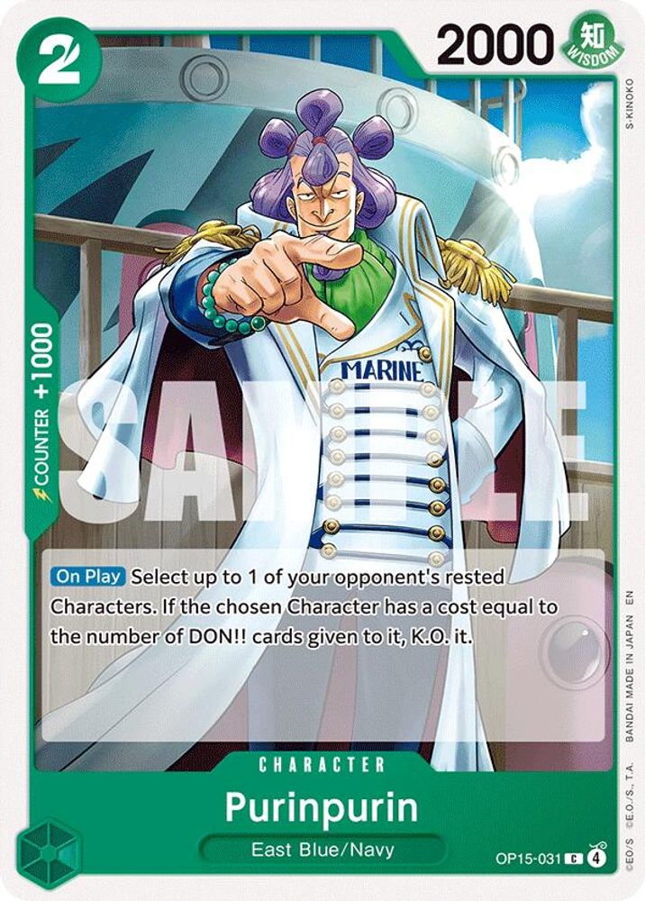 PLAYSET (4) 4x Purinpurin (OP15-031) Common - One Piece Adventure on Kami's Island