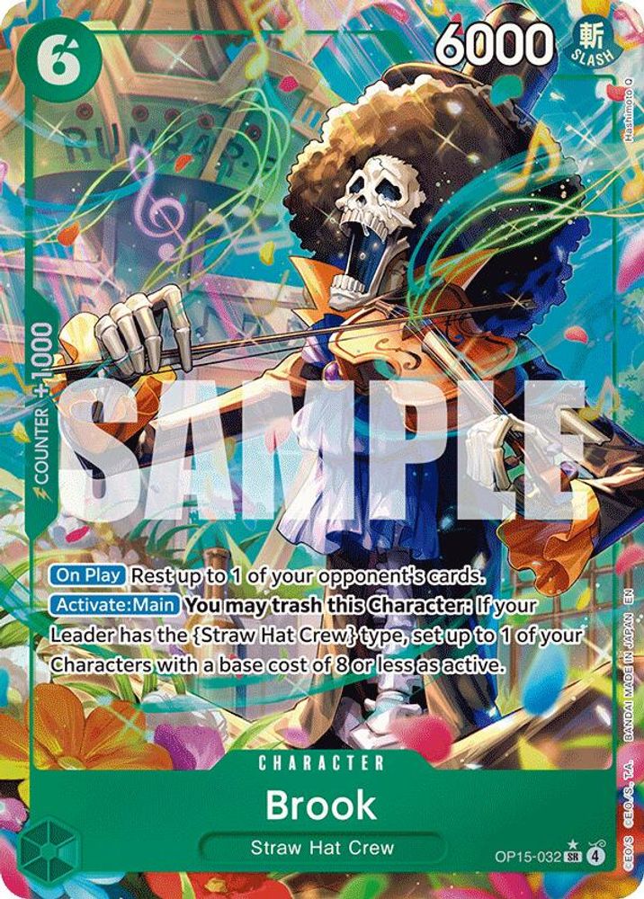 [ALTERNATE ART] Brook (032) (OP15-032) SR - One Piece Adventure on Kami's Island