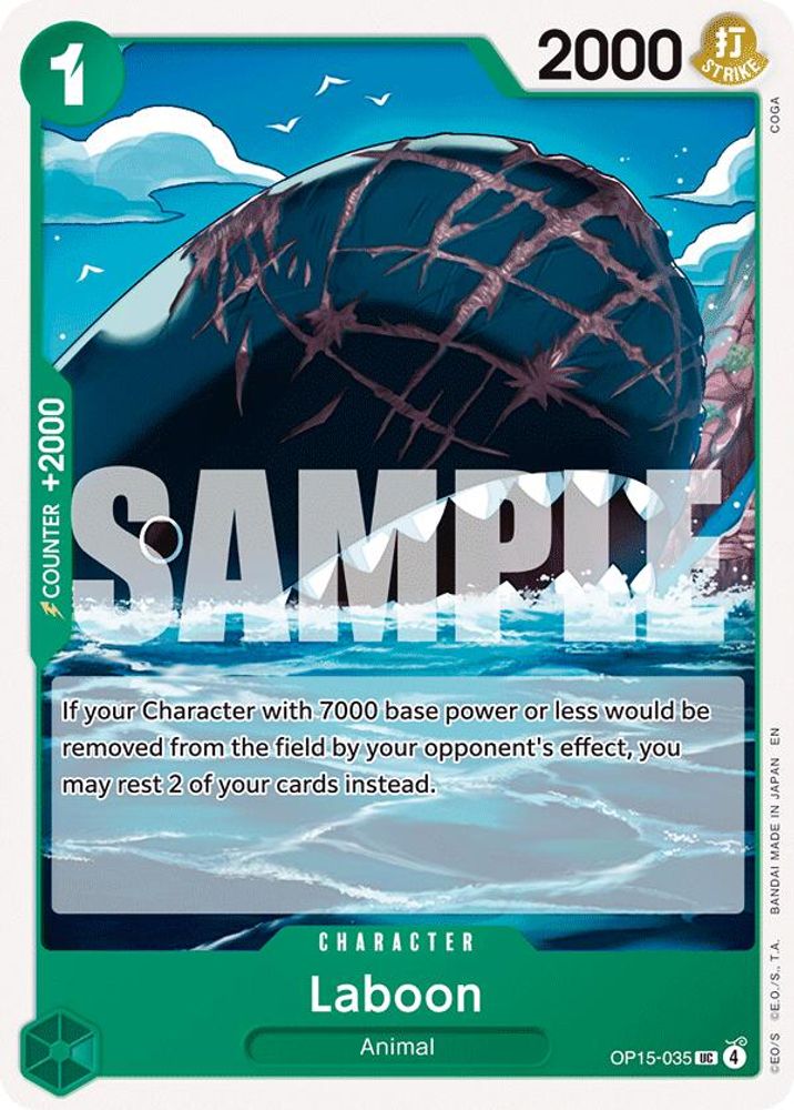 PLAYSET (4) 4x Laboon (OP15-035) Uncommon - One Piece Adventure on Kami's Island
