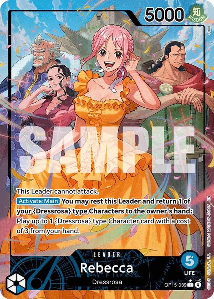 [ALTERNATE ART] Rebecca (039) (OP15-039) L - One Piece Adventure on Kami's Island