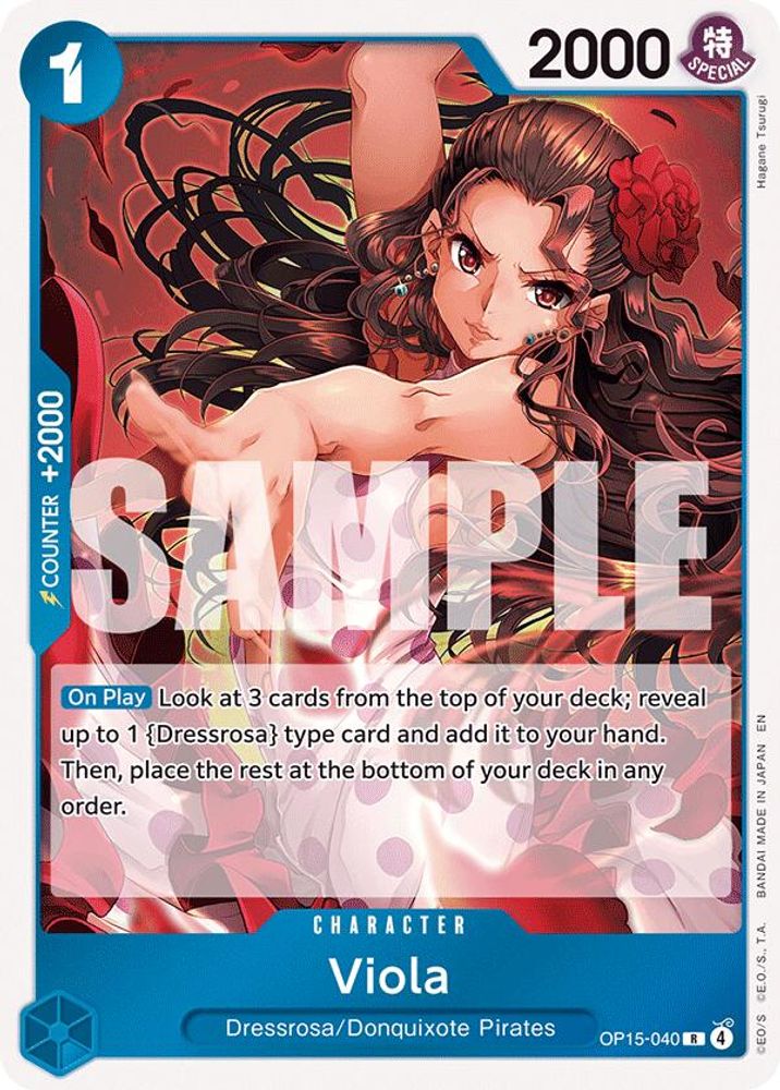 Viola (OP15-040) Rare - One Piece Adventure on Kami's Island