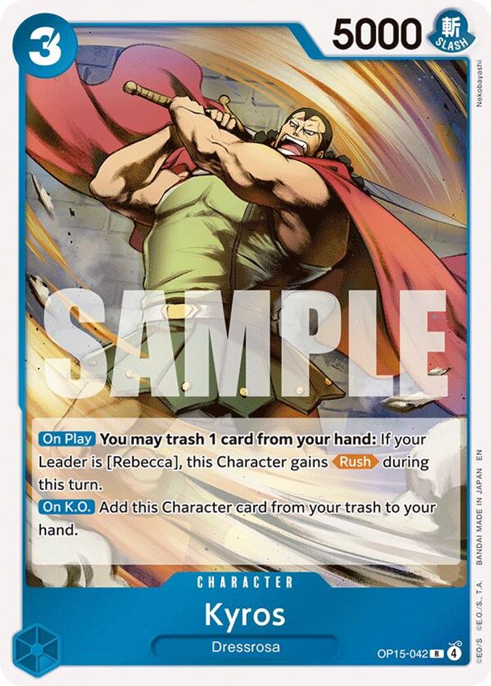 Kyros (OP15-042) Rare - One Piece Adventure on Kami's Island