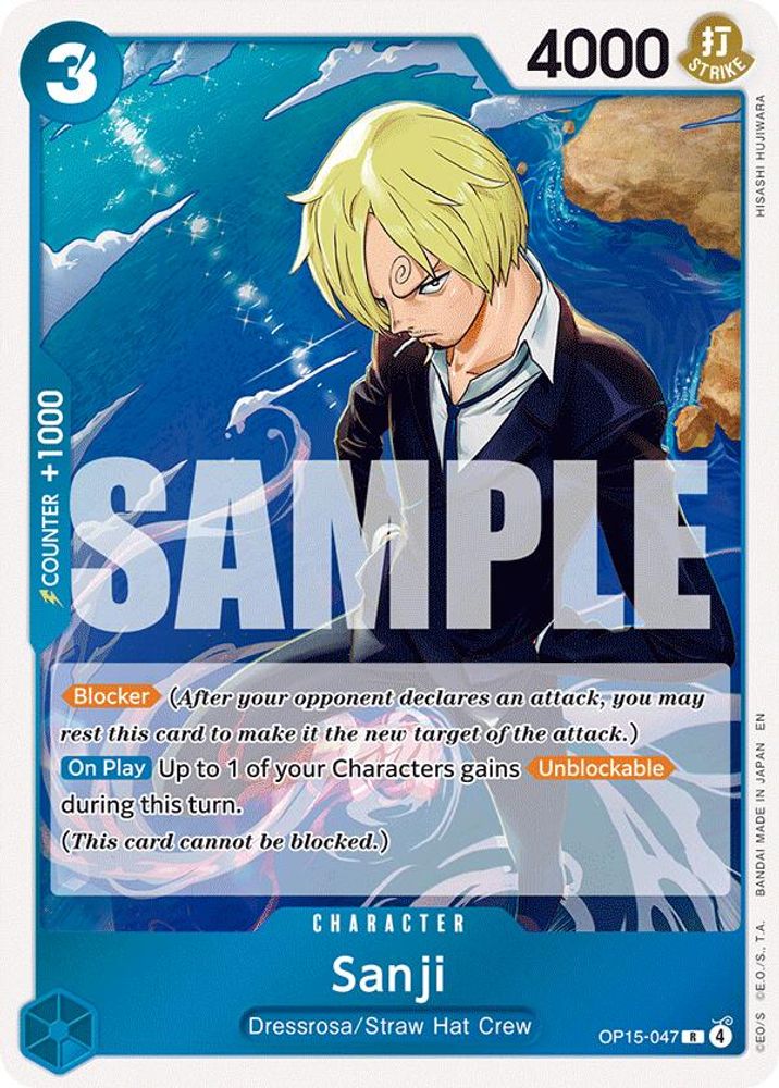 Sanji (OP15-047) (OP15-047) Rare - One Piece Adventure on Kami's Island