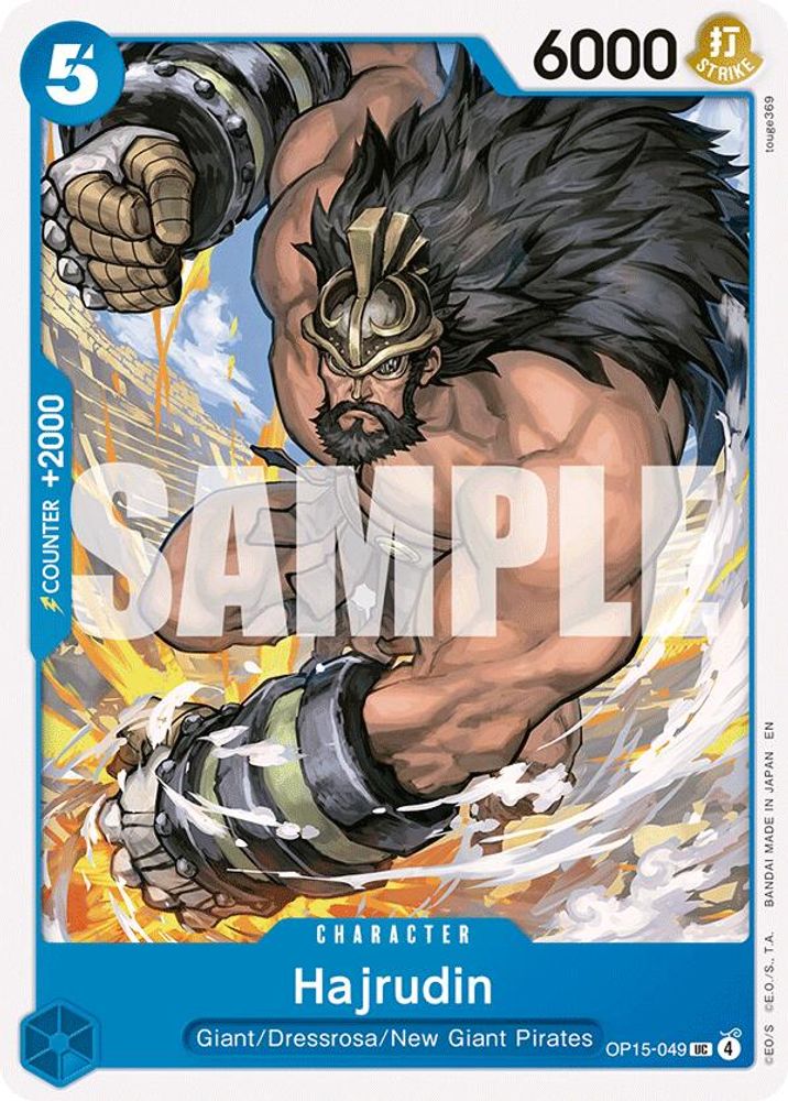 PLAYSET (4) 4x Hajrudin (OP15-049) Uncommon - One Piece Adventure on Kami's Island