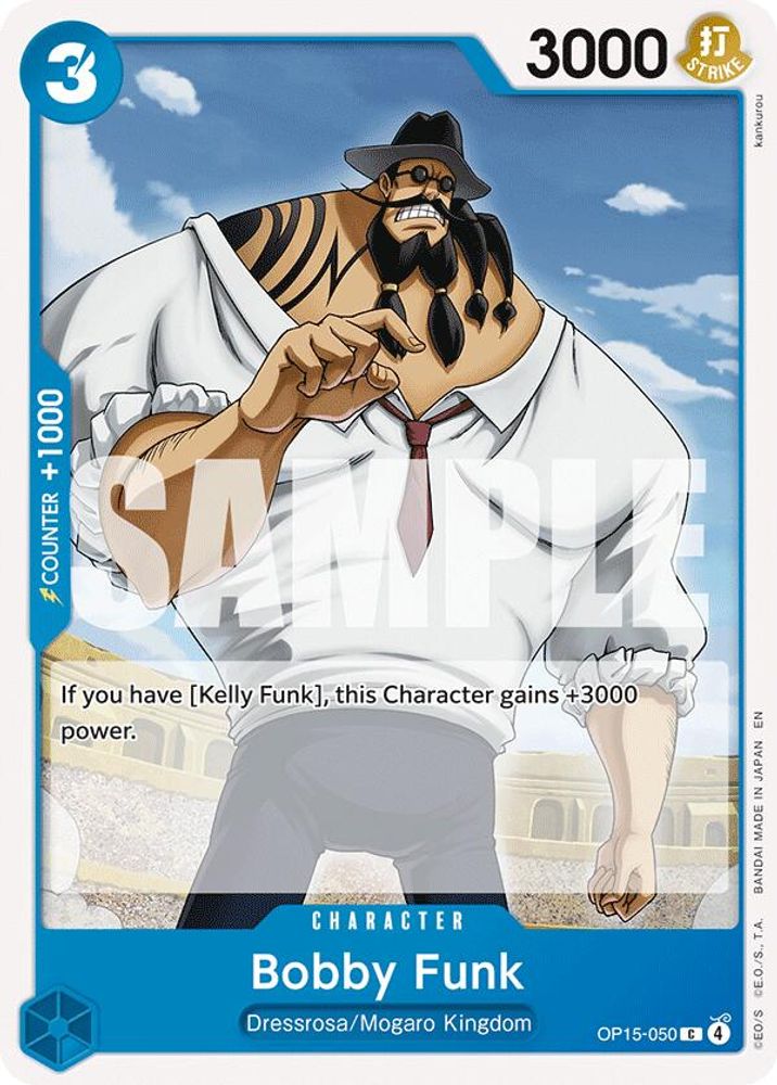 PLAYSET (4) 4x Bobby Funk (OP15-050) Common - One Piece Adventure on Kami's Island