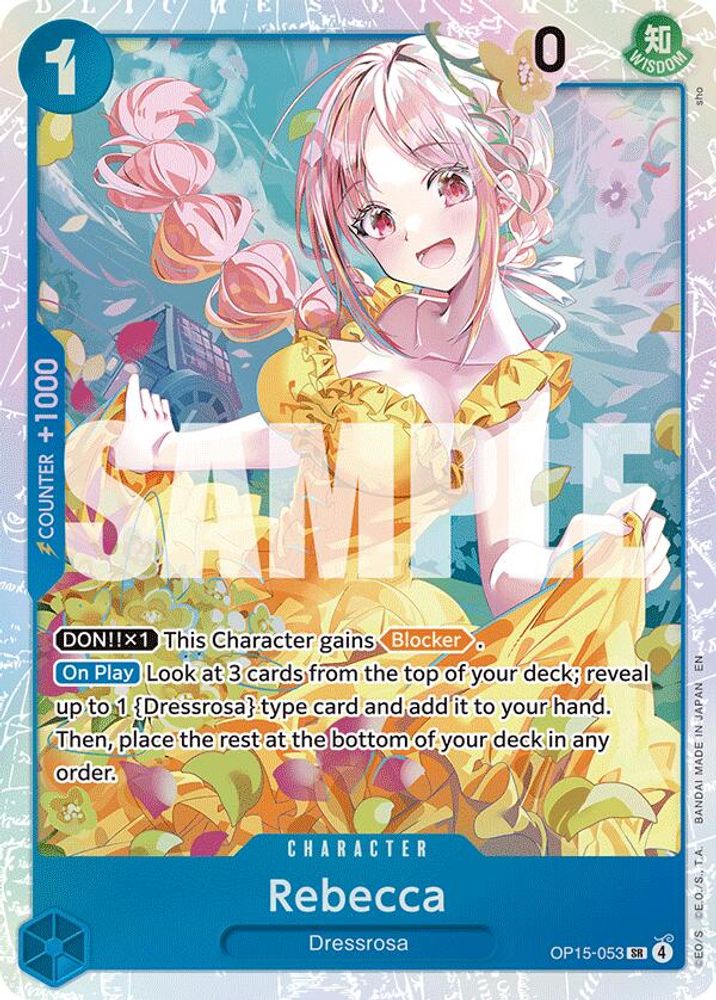 Rebecca (053) (OP15-053) Super Rare - One Piece Adventure on Kami's Island