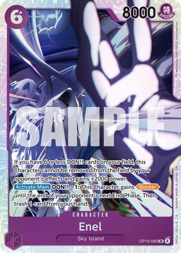 Enel (060) (OP15-060) Super Rare - One Piece Adventure on Kami's Island