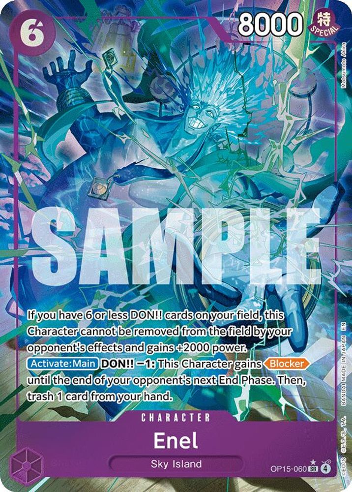 [ALTERNATE ART] Enel (060) (OP15-060) SR - One Piece Adventure on Kami's Island