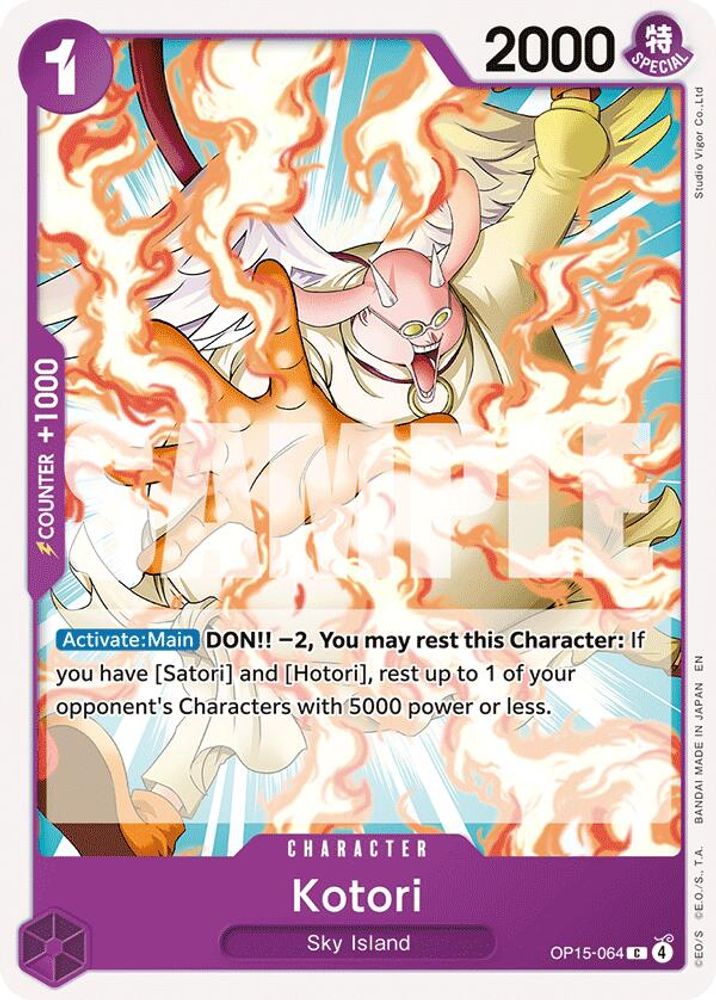 PLAYSET (4) 4x Kotori (OP15-064) Common - One Piece Adventure on Kami's Island