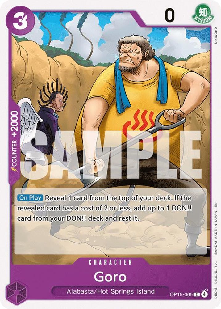 PLAYSET (4) 4x Goro (OP15-065) Common - One Piece Adventure on Kami's Island