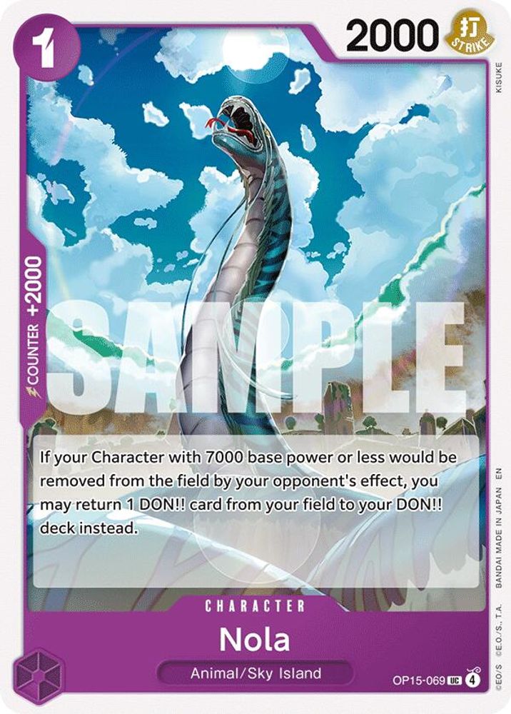 PLAYSET (4) 4x Nola (OP15-069) Uncommon - One Piece Adventure on Kami's Island