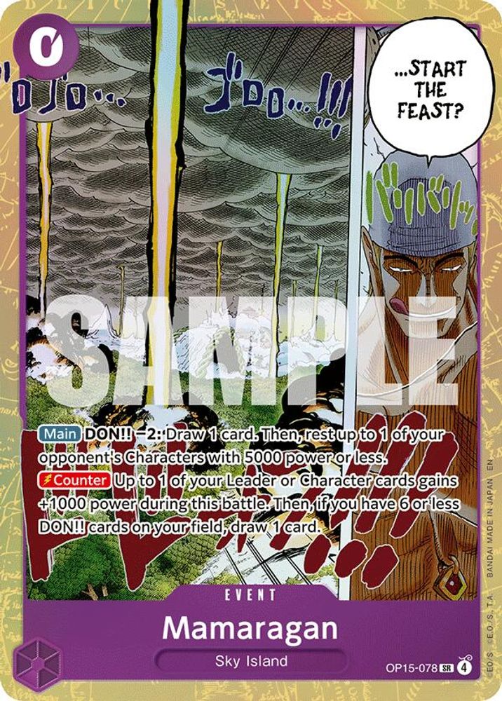 Mamaragan (OP15-078) Super Rare - One Piece Adventure on Kami's Island