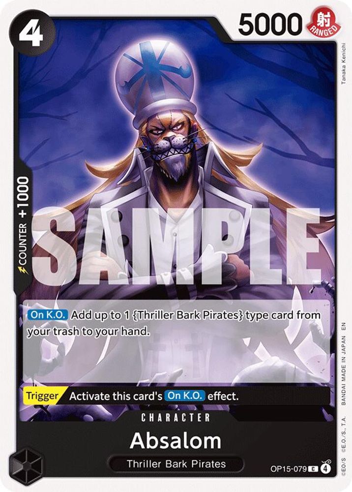 PLAYSET (4) 4x Absalom (OP15-079) Common - One Piece Adventure on Kami's Island