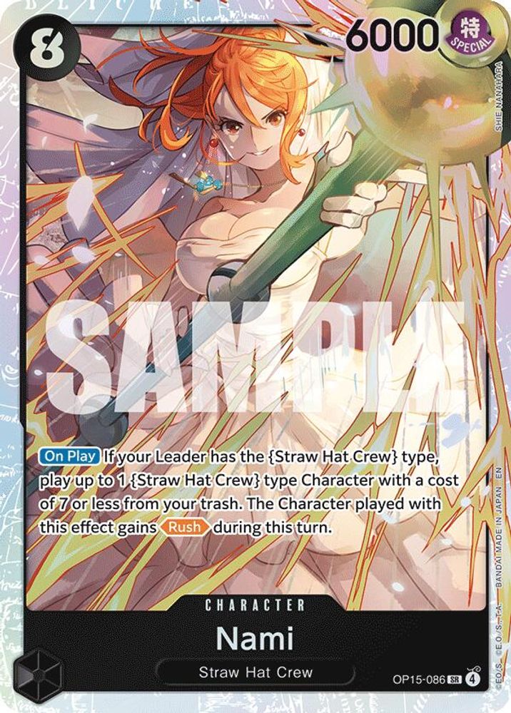 Nami (086) (OP15-086) Super Rare - One Piece Adventure on Kami's Island