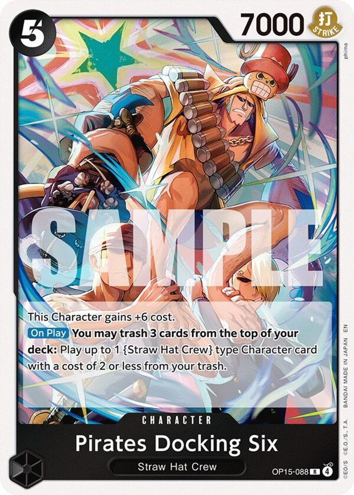 Pirates Docking Six (OP15-088) Rare - One Piece Adventure on Kami's Island