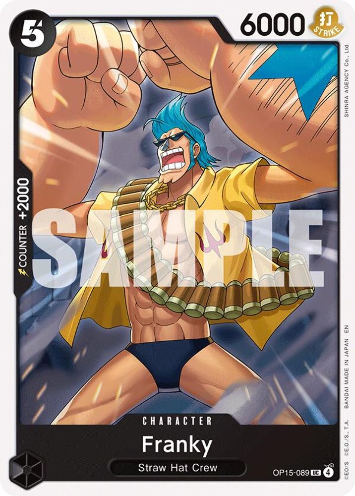 PLAYSET (4) 4x Franky (OP15-089) Uncommon - One Piece Adventure on Kami's Island