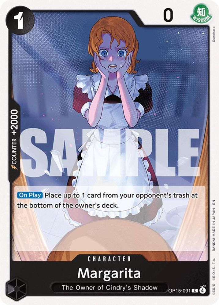 PLAYSET (4) 4x Margarita (OP15-091) Common - One Piece Adventure on Kami's Island