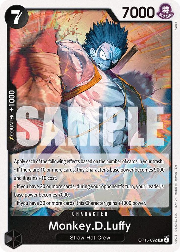 Monkey.D.Luffy (OP15-092) (OP15-092) Rare - One Piece Adventure on Kami's Island