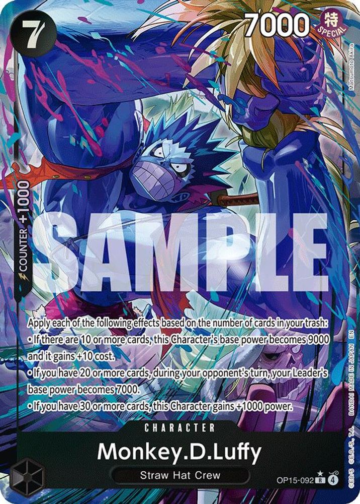 [ALTERNATE ART] Monkey.D.Luffy (092) (OP15-092) R - One Piece Adventure on Kami's Island