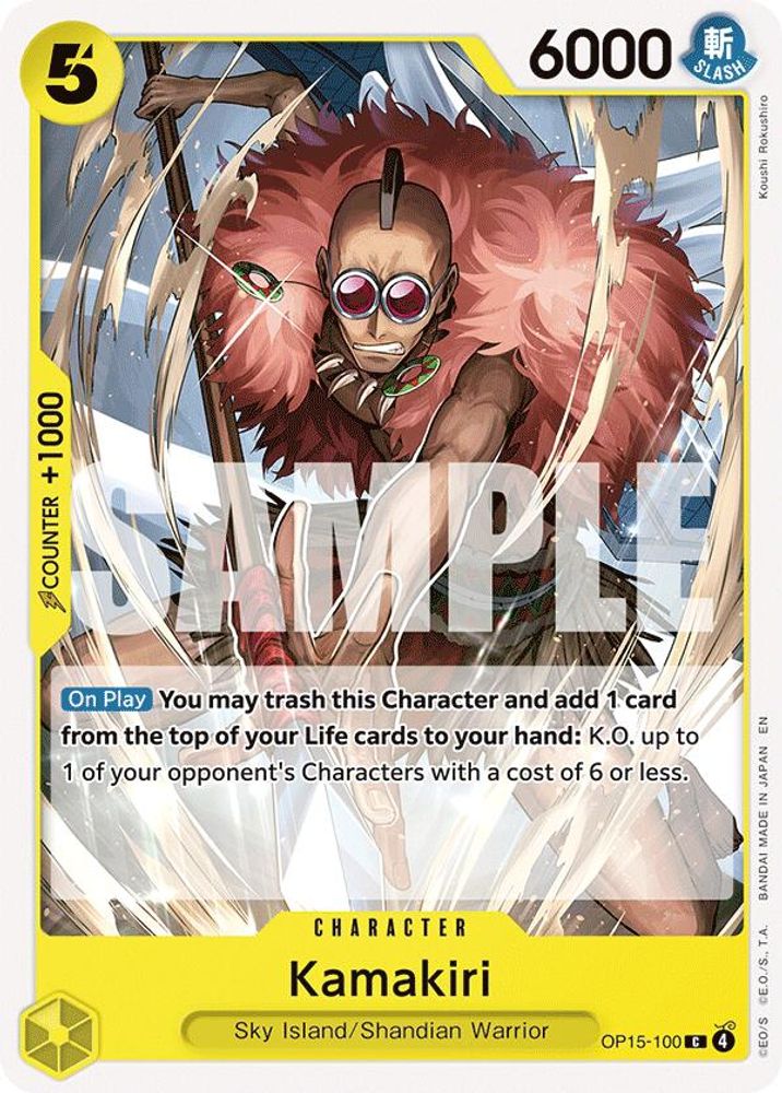 PLAYSET (4) 4x Kamakiri (OP15-100) Common - One Piece Adventure on Kami's Island