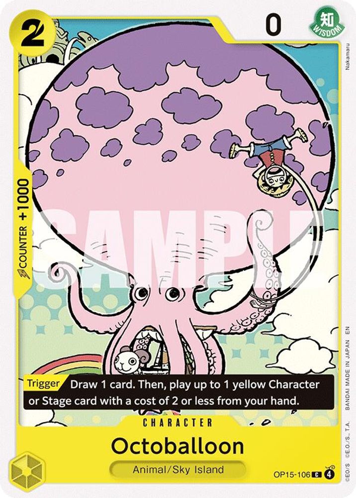 PLAYSET (4) 4x Octoballoon (OP15-106) Common - One Piece Adventure on Kami's Island