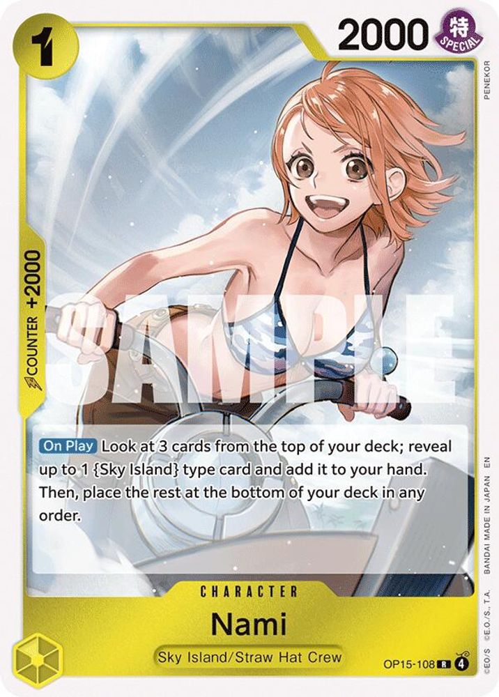Nami (OP15-108) (OP15-108) Rare - One Piece Adventure on Kami's Island