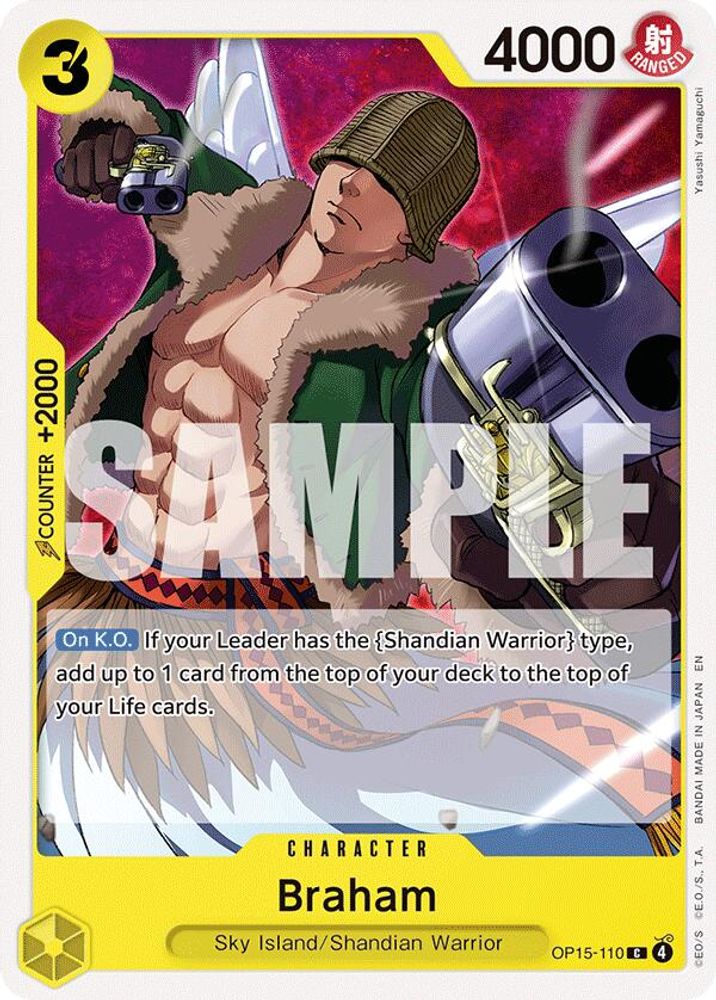 PLAYSET (4) 4x Braham (OP15-110) Common - One Piece Adventure on Kami's Island