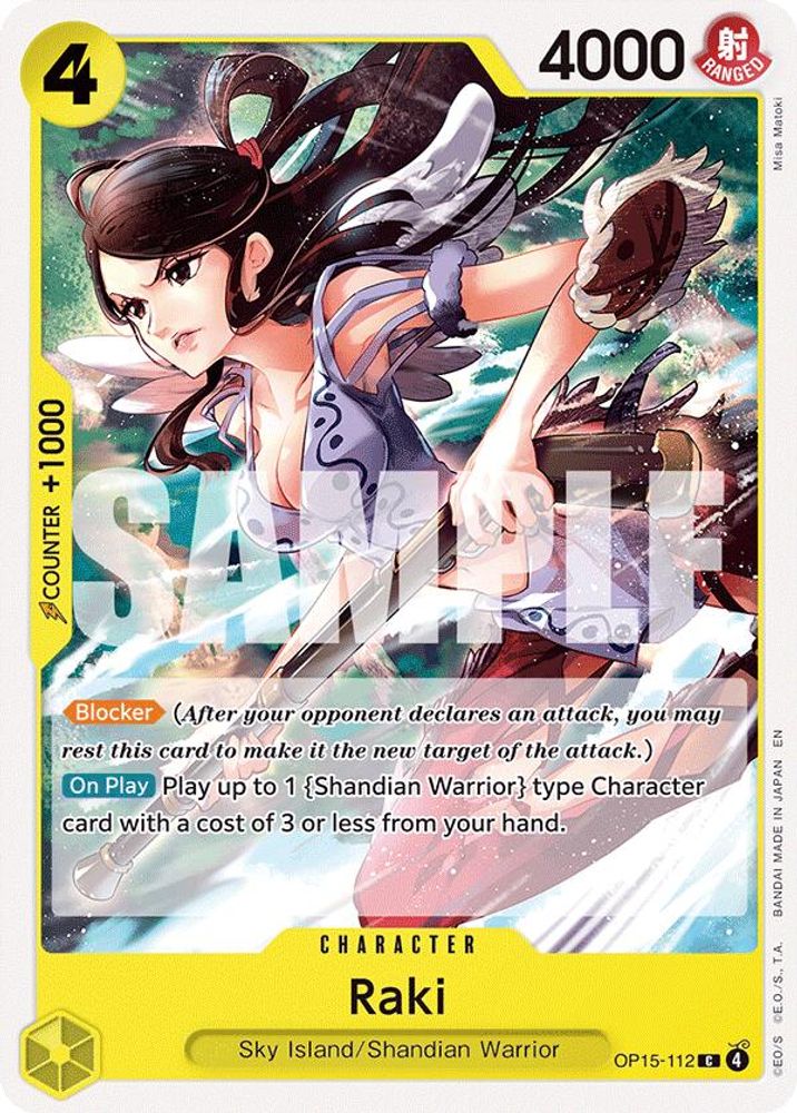 PLAYSET (4) 4x Raki (OP15-112) Common - One Piece Adventure on Kami's Island