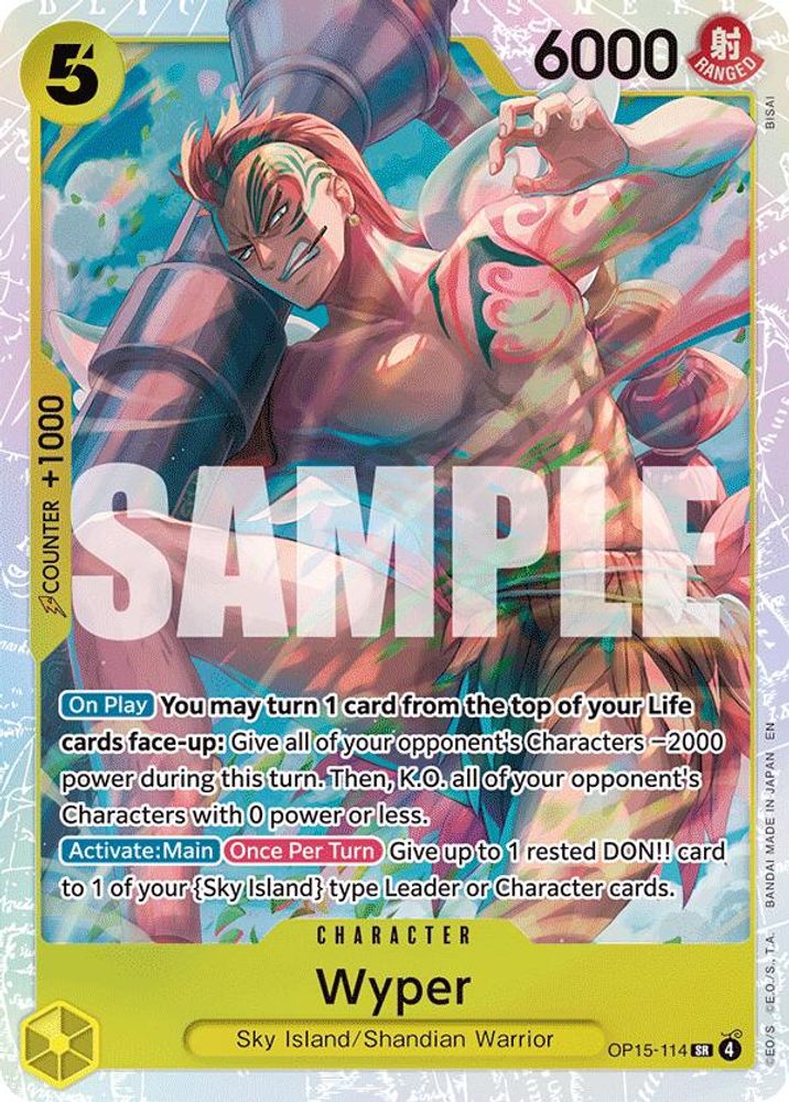 Wyper (OP15-114) Super Rare - One Piece Adventure on Kami's Island
