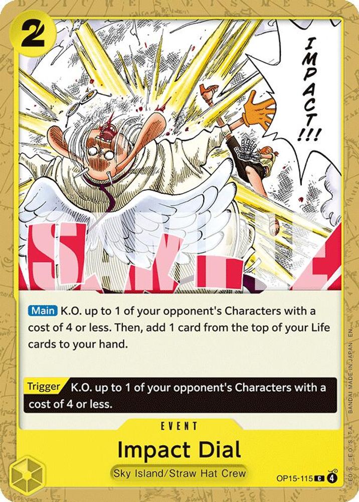 PLAYSET (4) 4x Impact Dial (OP15-115) Common - One Piece Adventure on Kami's Island