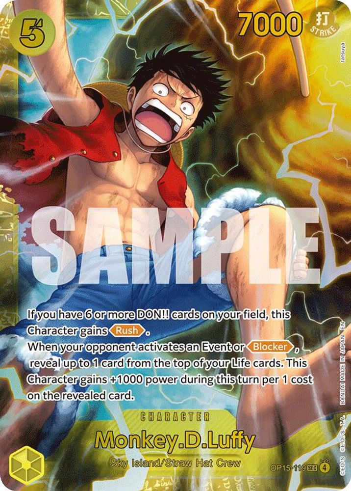Monkey.D.Luffy [119)] (OP15-119) Secret Rare - One Piece Adventure on Kami's Island