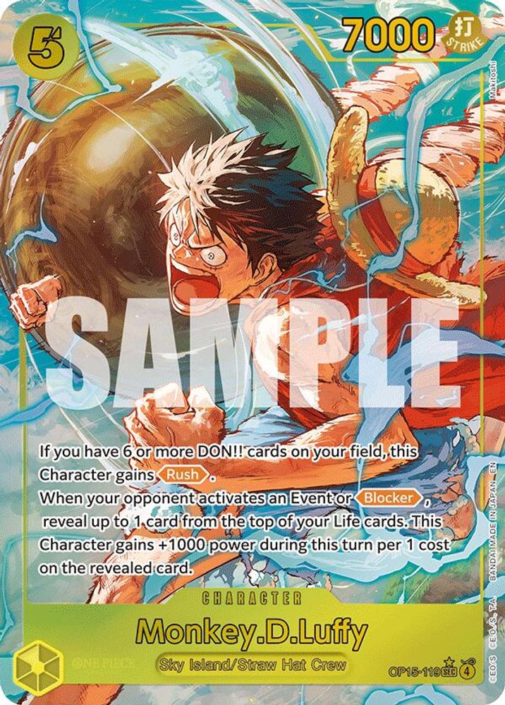 [ALTERNATE ART] Monkey.D.Luffy (119) (OP15-119) SEC - One Piece Adventure on Kami's Island