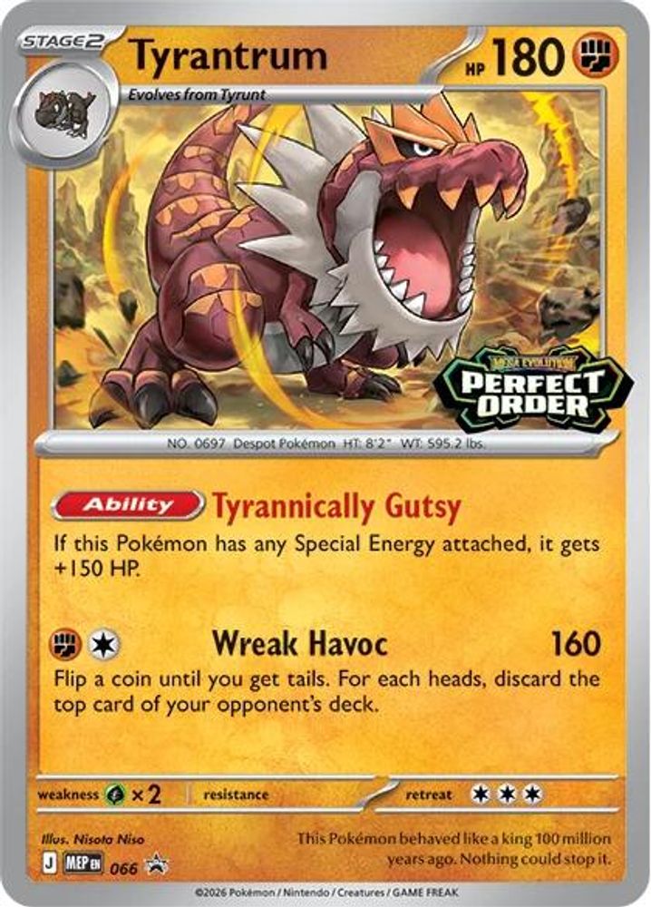 Tyrantrum - [  066 ] - Promo - Pokemon ME Mega Evolution Promo