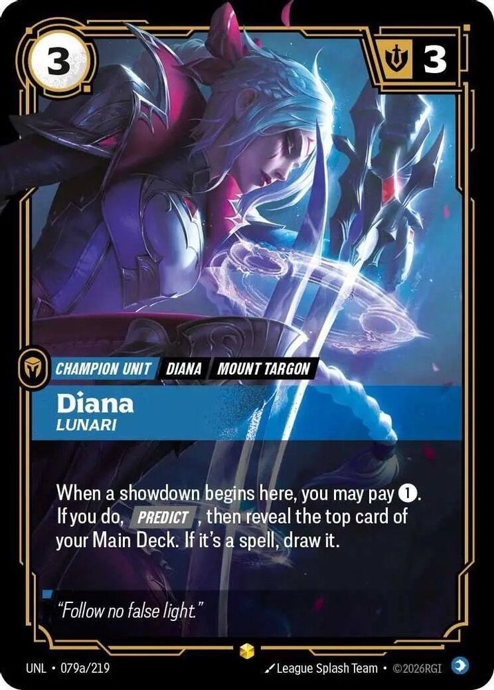 Diana - Lunari (Alternate Art) (079a/219) - Riftbound Unleashed