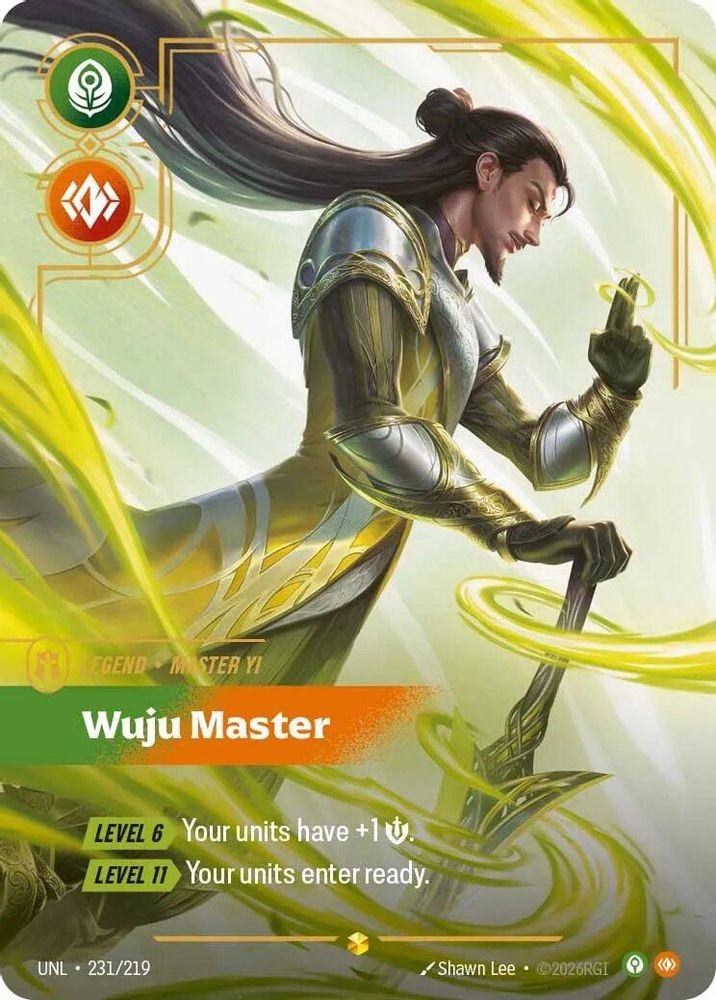 Master Yi - Wuju Master (Overnumbered) (231/219) - Riftbound Unleashed