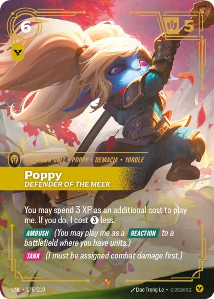 Poppy - Defender of the Meek (178/219) Epic - Riftbound Unleashed